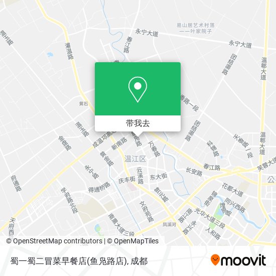 蜀一蜀二冒菜早餐店(鱼凫路店)地图