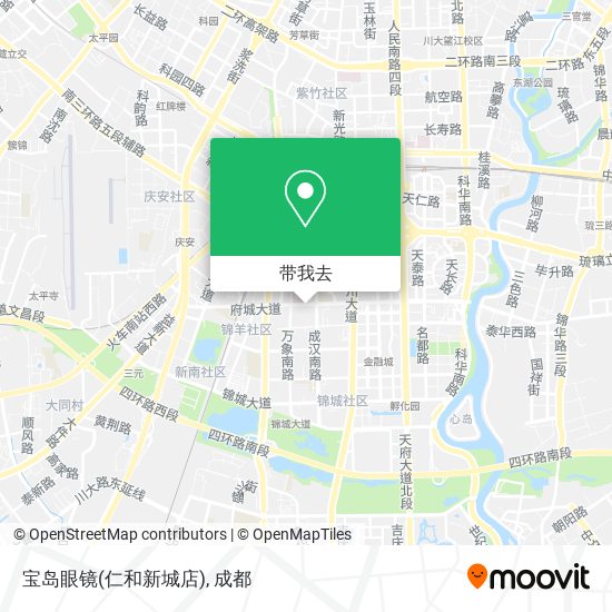 宝岛眼镜(仁和新城店)地图