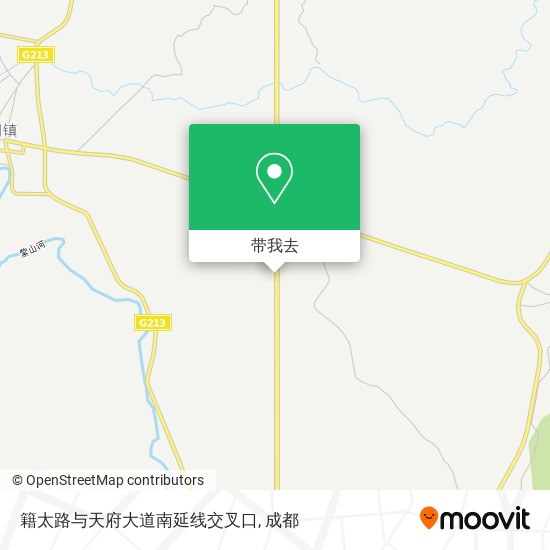籍太路与天府大道南延线交叉口地图