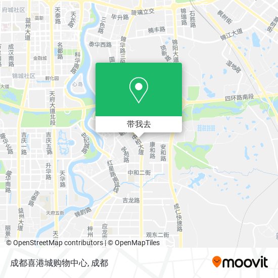 成都喜港城购物中心地图