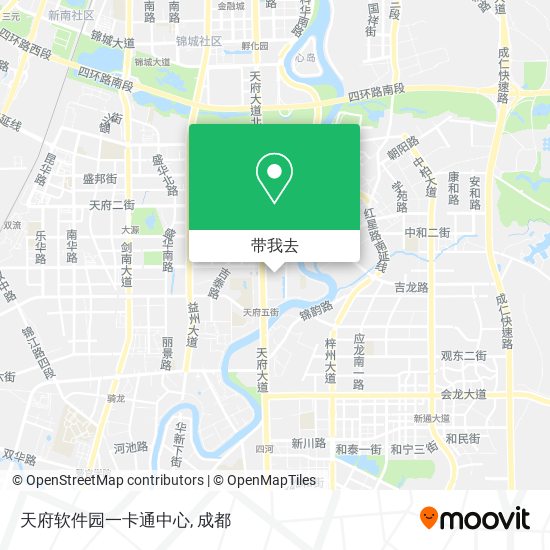天府软件园一卡通中心地图