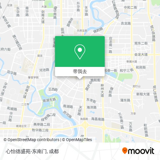 心怡德盛苑-东南门地图