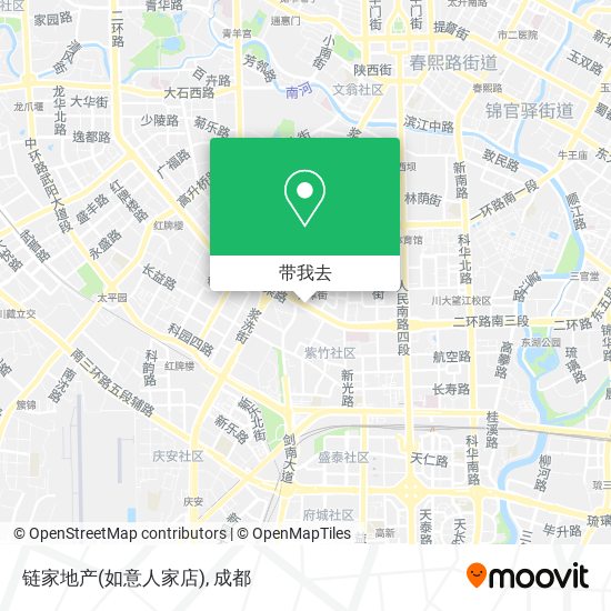 链家地产(如意人家店)地图