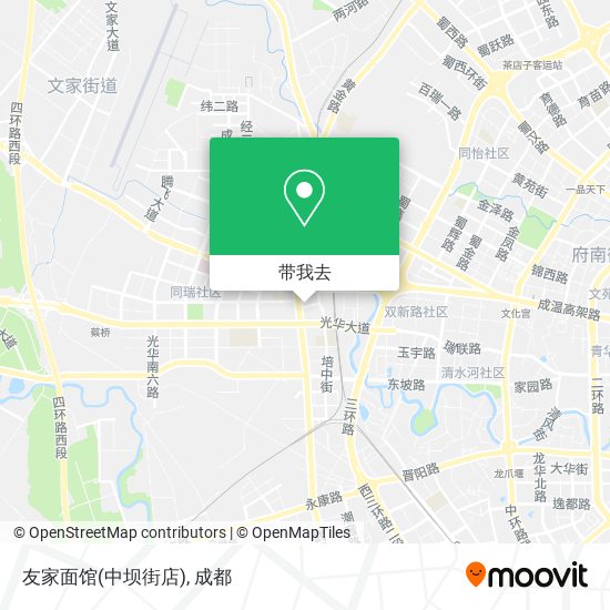 友家面馆(中坝街店)地图