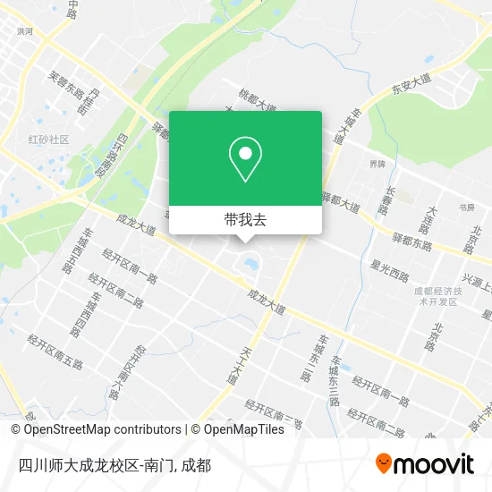四川师大成龙校区-南门地图