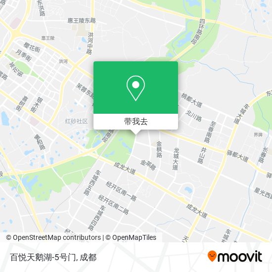 百悦天鹅湖-5号门地图
