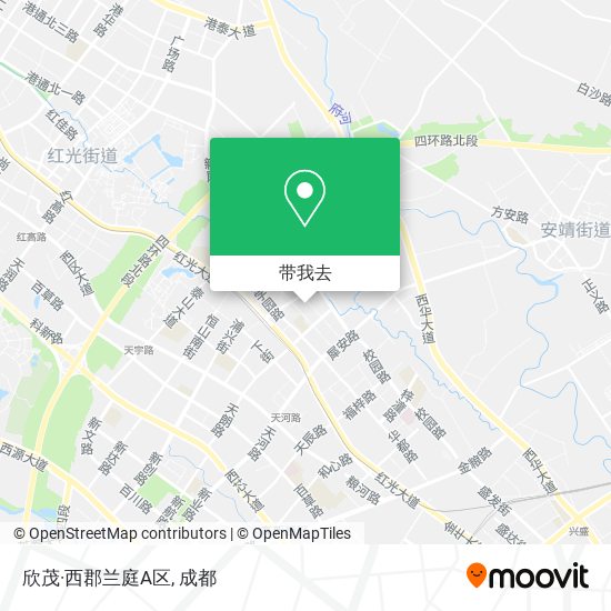 欣茂·西郡兰庭A区地图