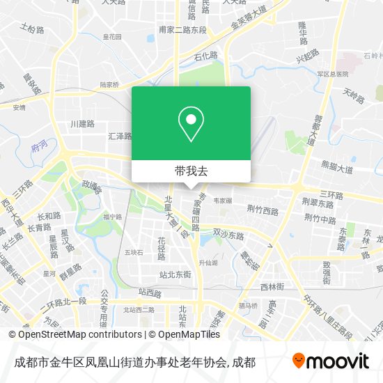 成都市金牛区凤凰山街道办事处老年协会地图