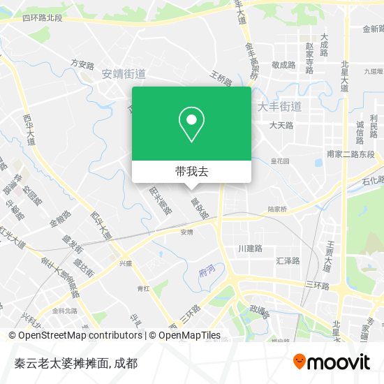 秦云老太婆摊摊面地图