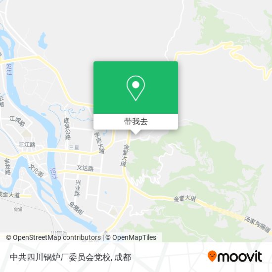 中共四川锅炉厂委员会党校地图