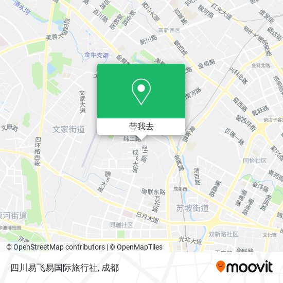 四川易飞易国际旅行社地图