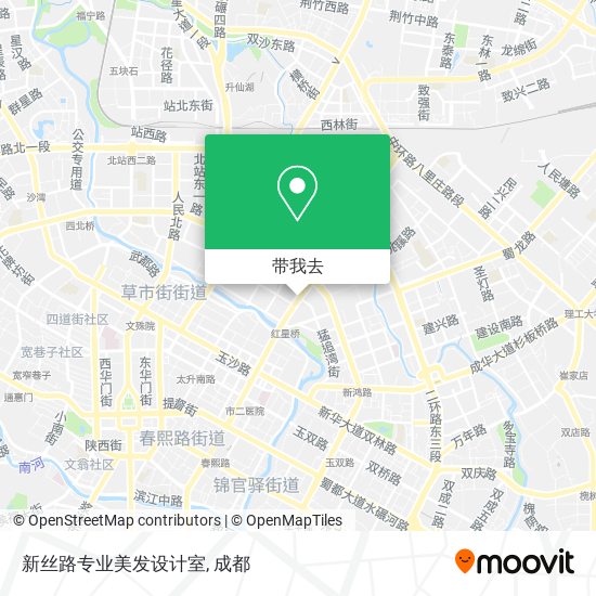 新丝路专业美发设计室地图