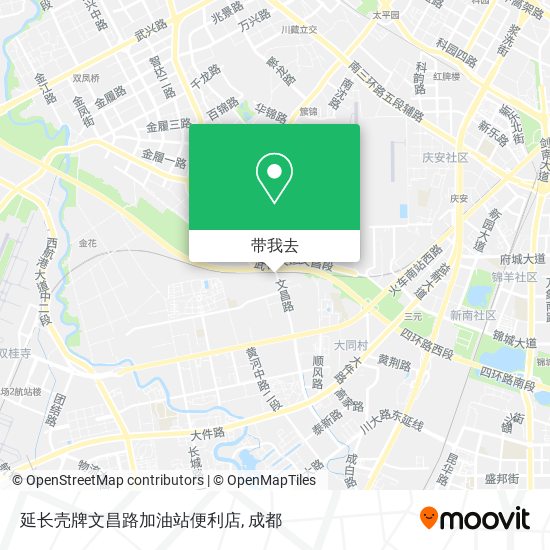 延长壳牌文昌路加油站便利店地图