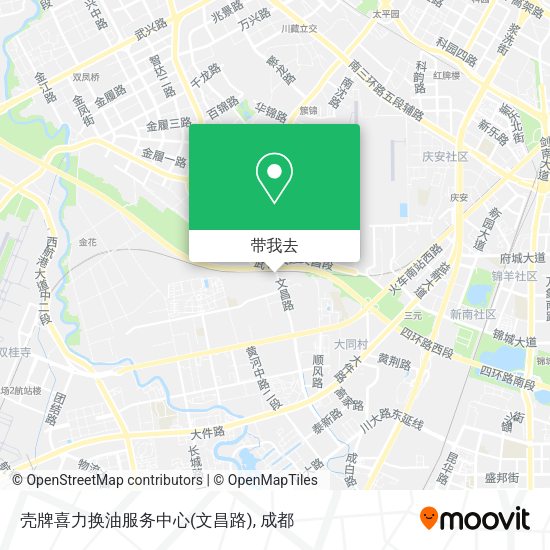 壳牌喜力换油服务中心(文昌路)地图