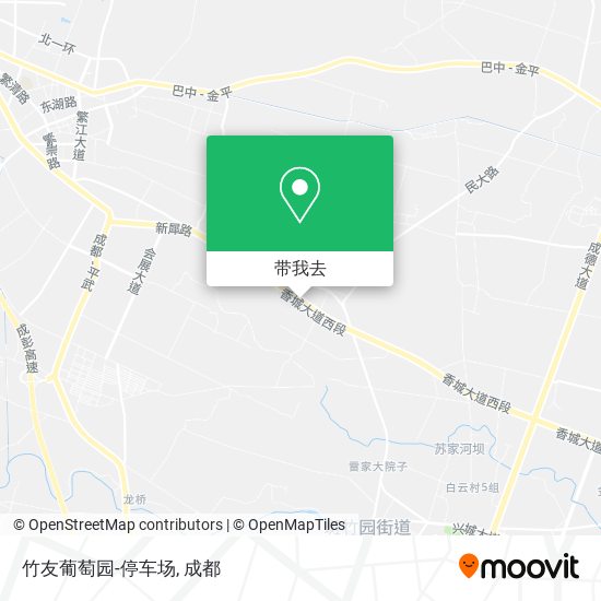 竹友葡萄园-停车场地图