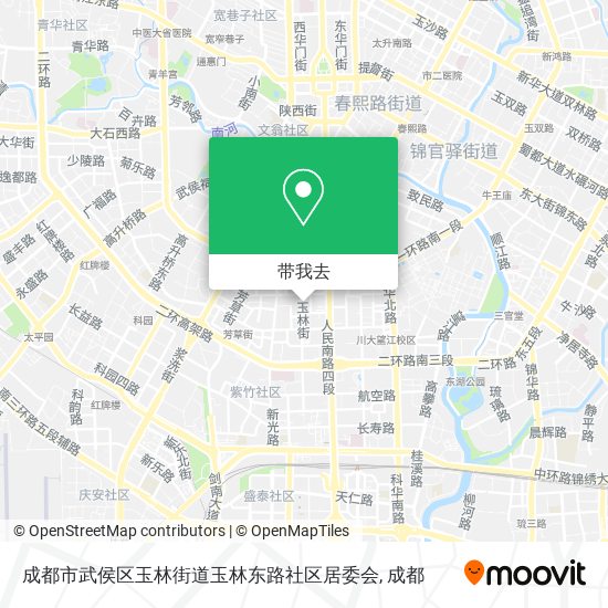 成都市武侯区玉林街道玉林东路社区居委会地图