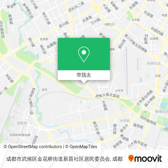 成都市武侯区金花桥街道新苗社区居民委员会地图
