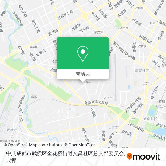 中共成都市武侯区金花桥街道文昌社区总支部委员会地图