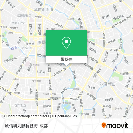 诚信胡九眼桥簋街地图