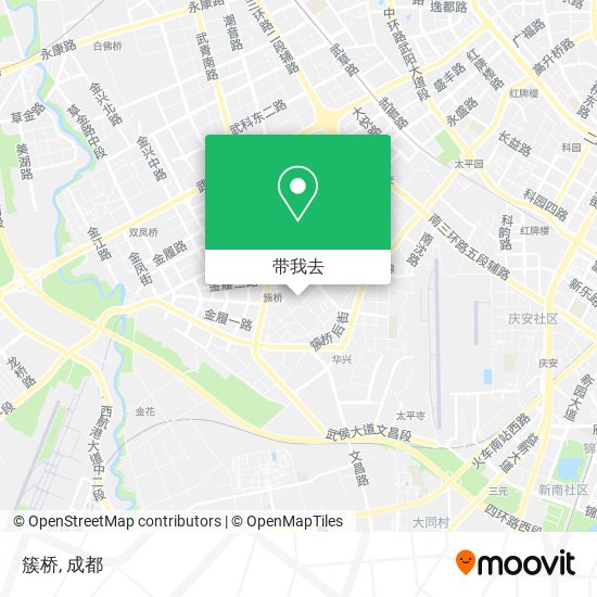簇桥地图