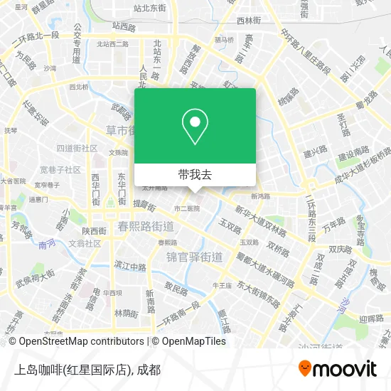 上岛咖啡(红星国际店)地图