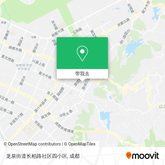 龙泉街道长柏路社区四小区地图