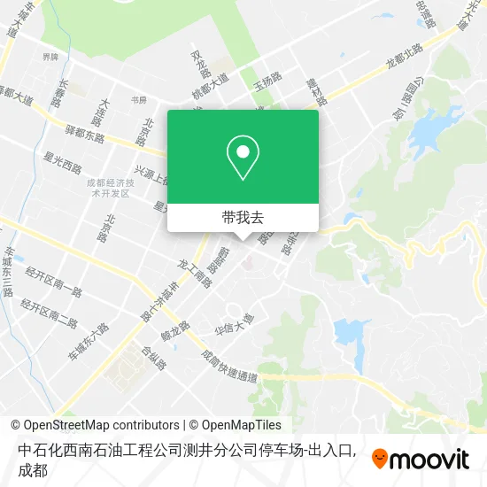 中石化西南石油工程公司测井分公司停车场-出入口地图