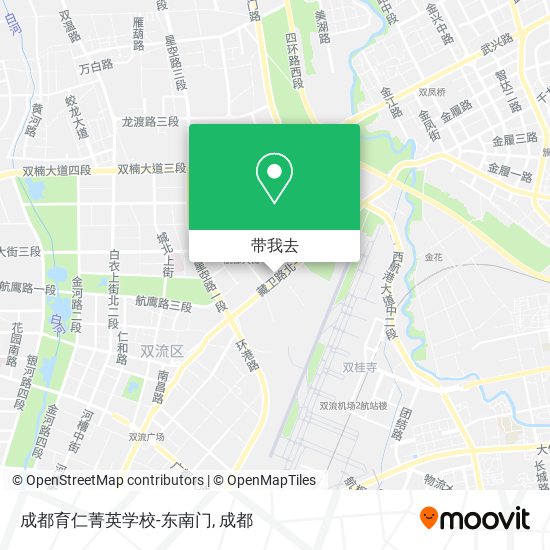 成都育仁菁英学校-东南门地图