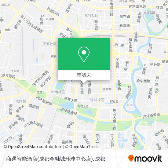 商遇智能酒店(成都金融城环球中心店)地图