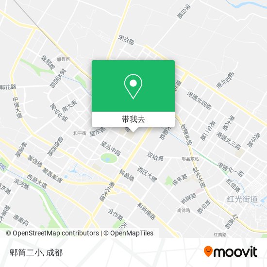 郫筒二小地图