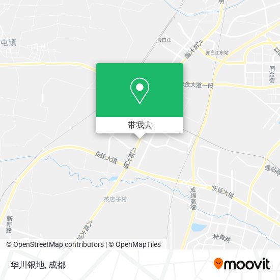 华川银地地图