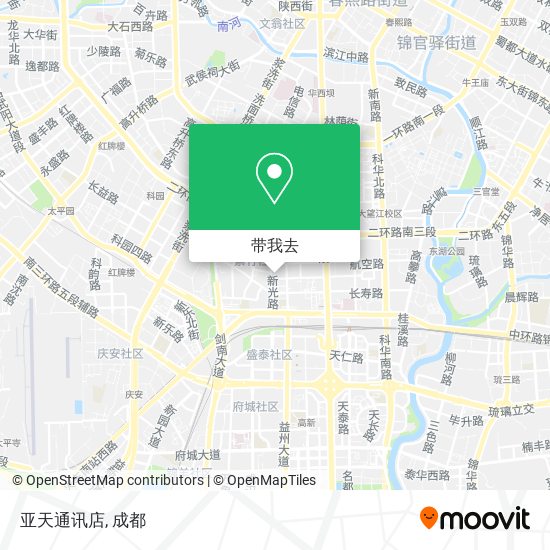 亚天通讯店地图