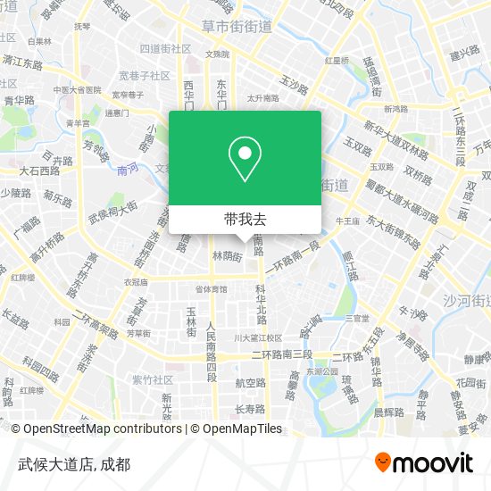 武候大道店地图