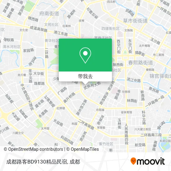 成都路客BD9130精品民宿地图