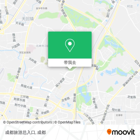 成都旅游总入口地图