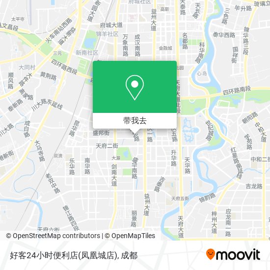 好客24小时便利店(凤凰城店)地图