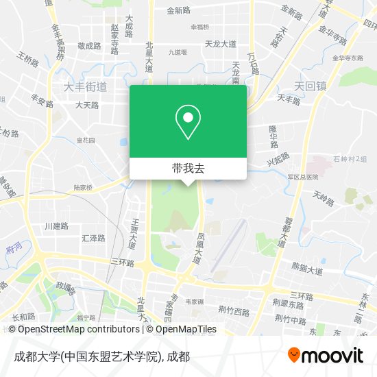 成都大学(中国东盟艺术学院)地图