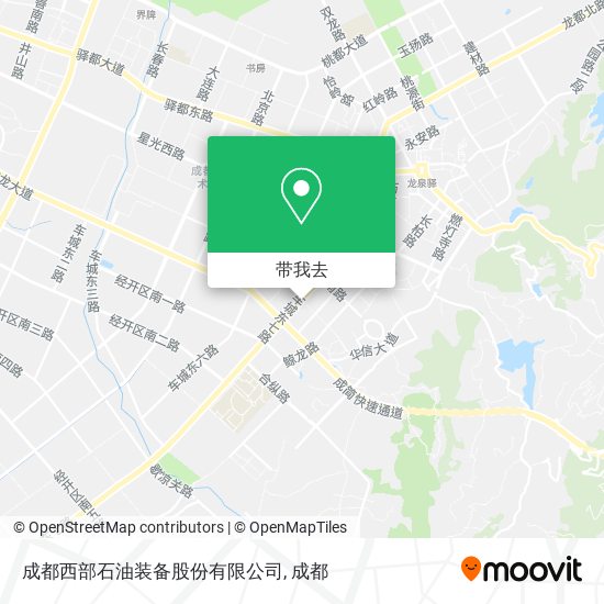 成都西部石油装备股份有限公司地图