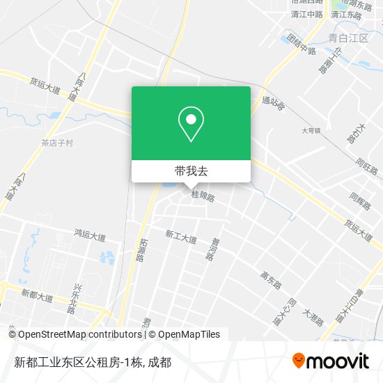 新都工业东区公租房-1栋地图