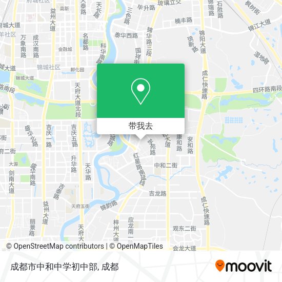 成都市中和中学初中部地图