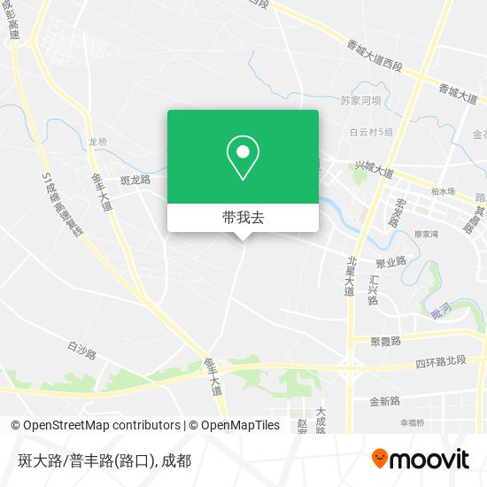 斑大路/普丰路(路口)地图