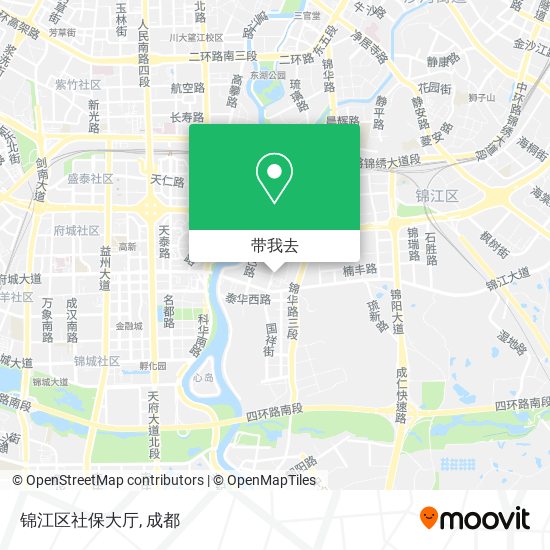 锦江区社保大厅地图