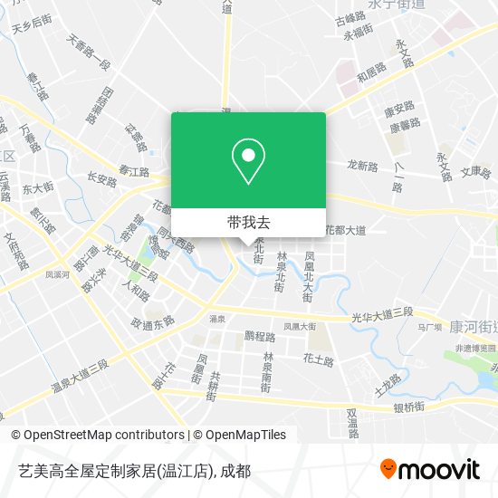 艺美高全屋定制家居(温江店)地图