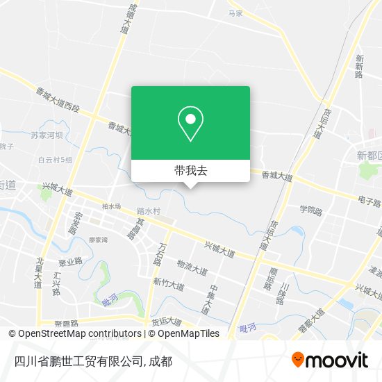四川省鹏世工贸有限公司地图