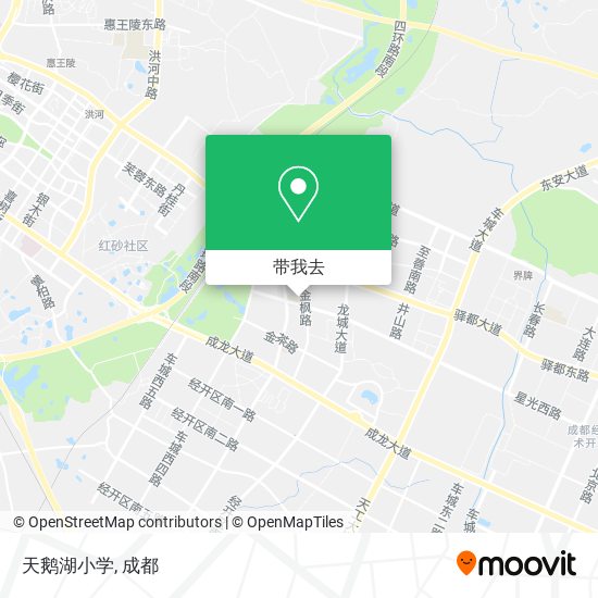天鹅湖小学地图
