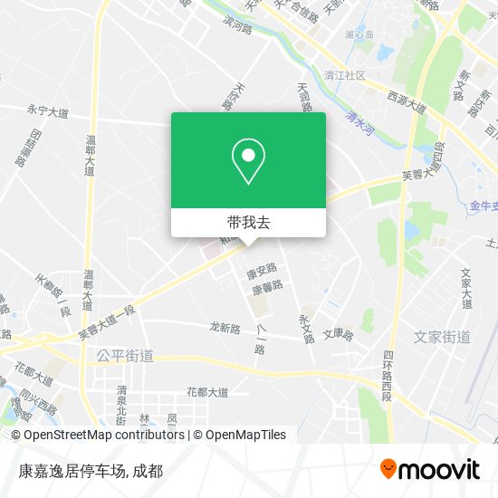 康嘉逸居停车场地图