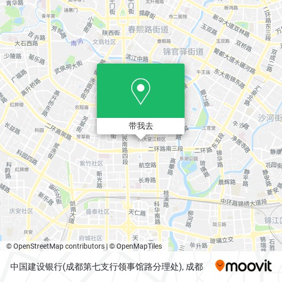 中国建设银行(成都第七支行领事馆路分理处)地图