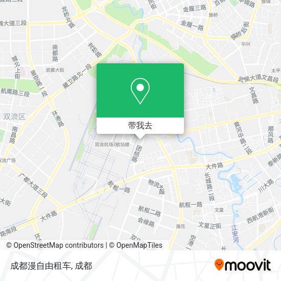 成都漫自由租车地图