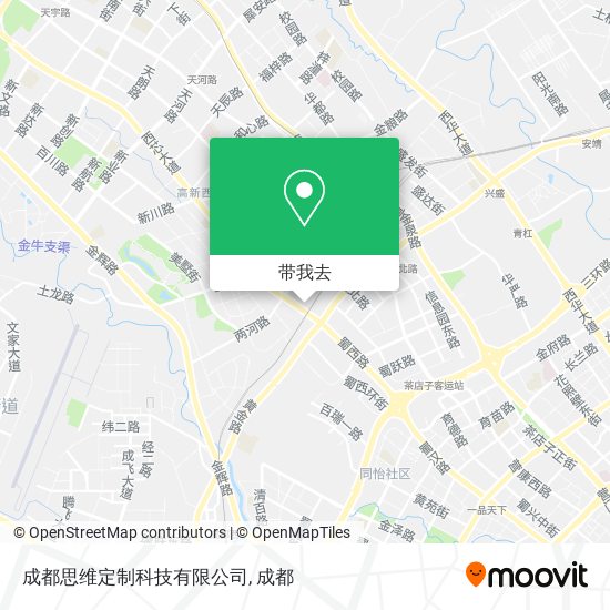 成都思维定制科技有限公司地图
