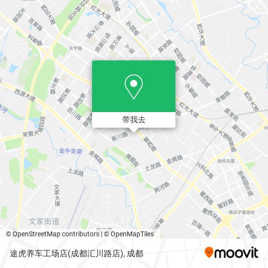 途虎养车工场店(成都汇川路店)地图
